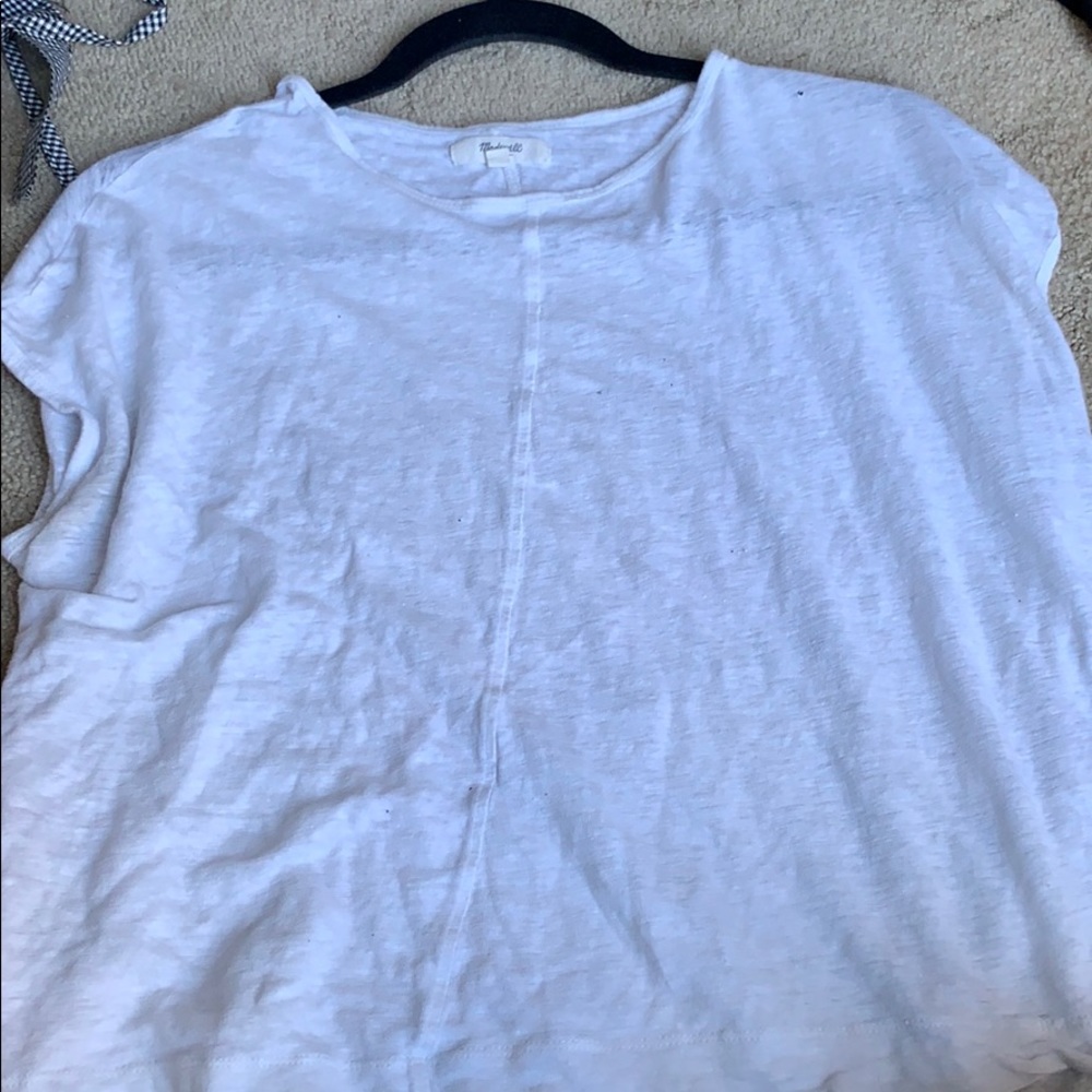 Plain white madewell tee